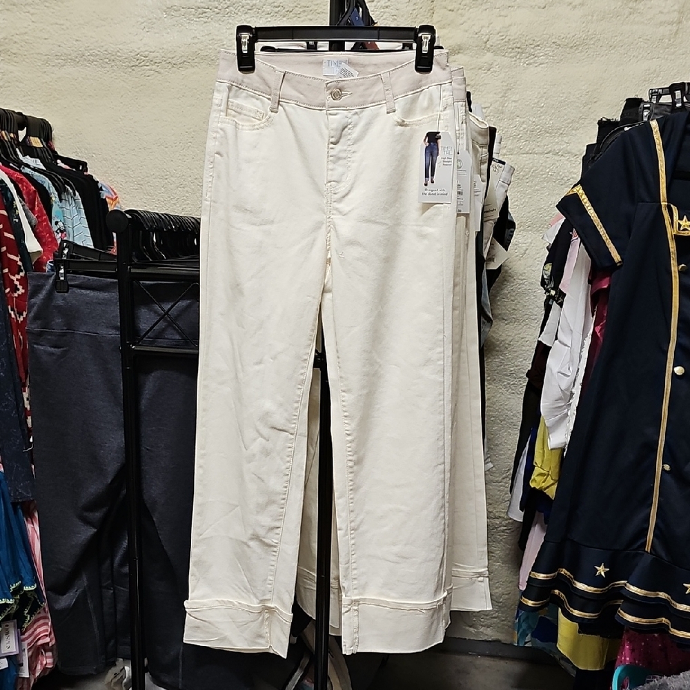 Nwt Cream Straight-Leg Pants #45